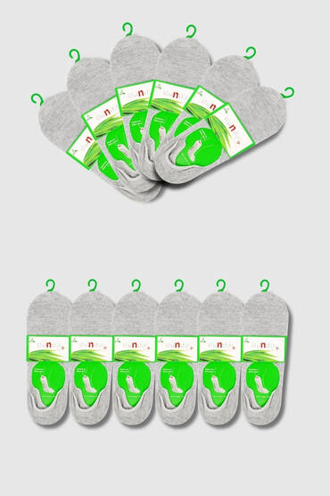 5541 Dündar Erkek Bambu Babet 12'li Paket Gri - 2