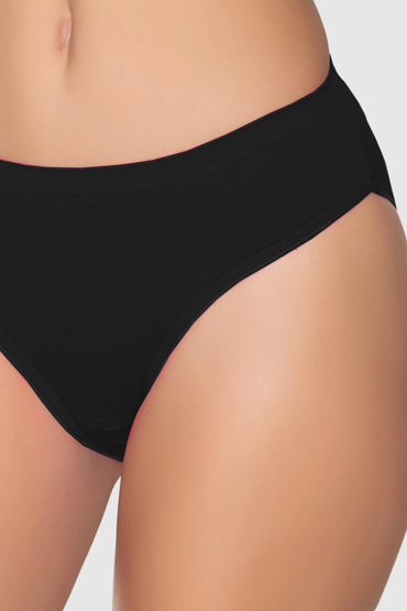 6045 Gümüş Kadın Bikini Siyah 12li - 1