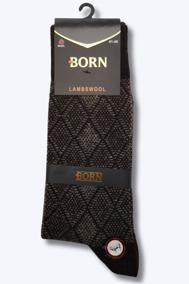 Born Erkek Lambswool Çorap 12li Paket Asorti - 9