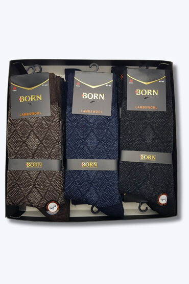 Born Erkek Lambswool Çorap 12li Paket Asorti - 4