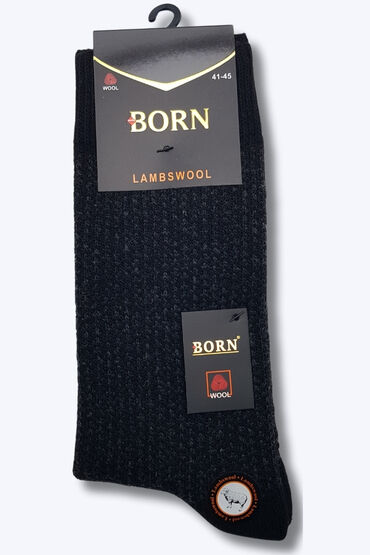 Born Erkek Lambswool Havlu Çorap 6'lı Paket Asorti - 3